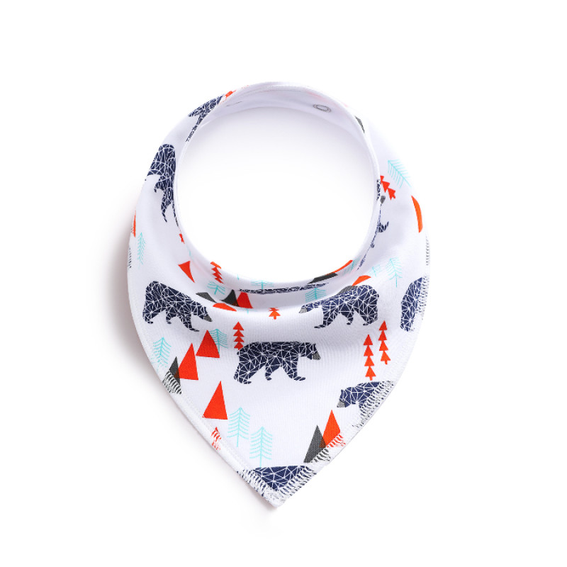 SET 4 Girls 5 Baby Bibs Bandana Handkerchief for Infant Drooling Teething Super Absorbent Bibs Age 0-24M